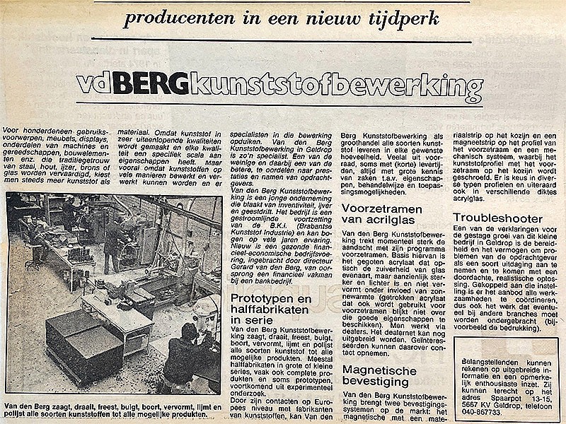 Van den Berg Kunststofbewerking BKB Precision