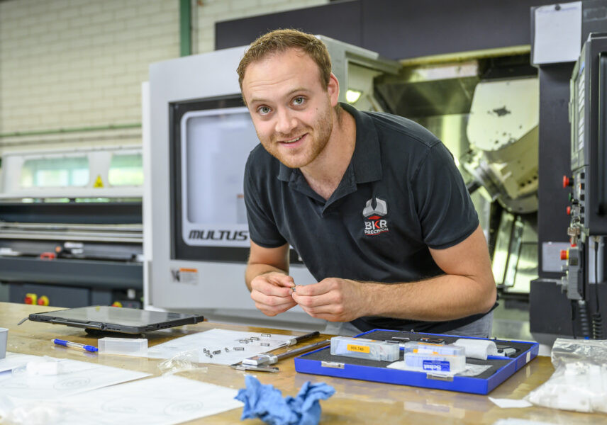 Draaier in machinepark