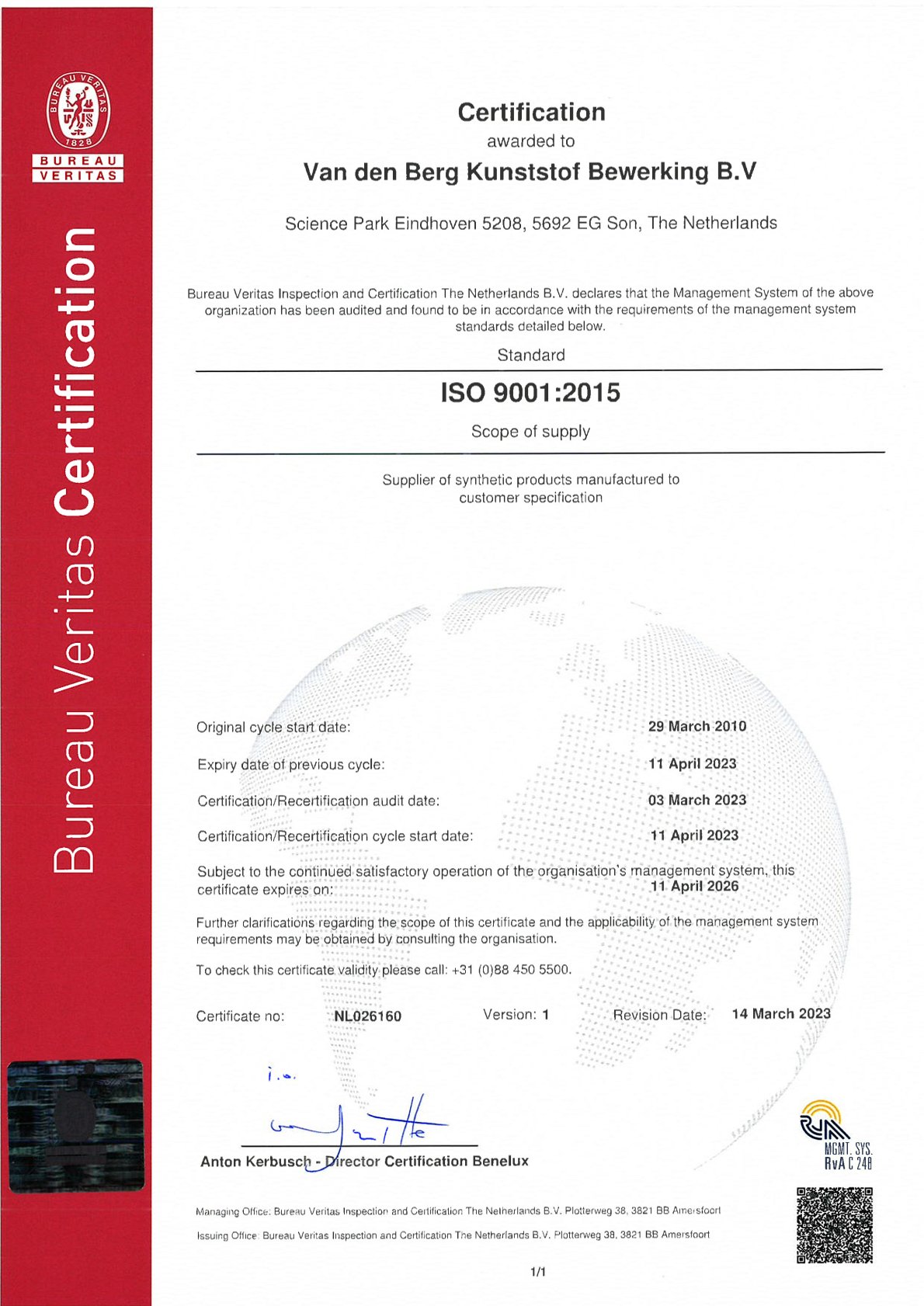 ISO-Certificering-Engels